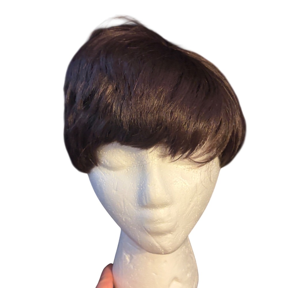 Wigpop Outre Synthetic Pixie Cut Wig Womens OS Dark Brown Short Hair Adjustable